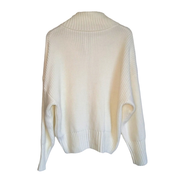 4X CIDER Zippered Knit V-Neck Polo Cardigan - Picture 4 of 5